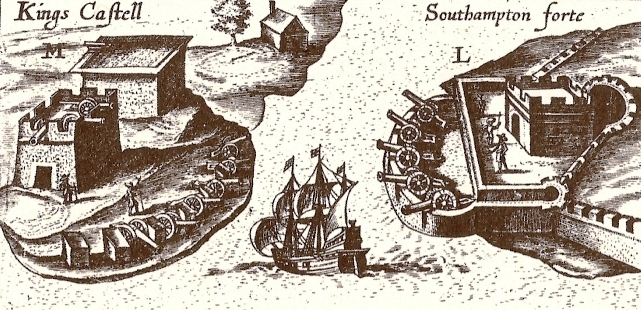 1624 map of Castle Roads by Captain John Smith