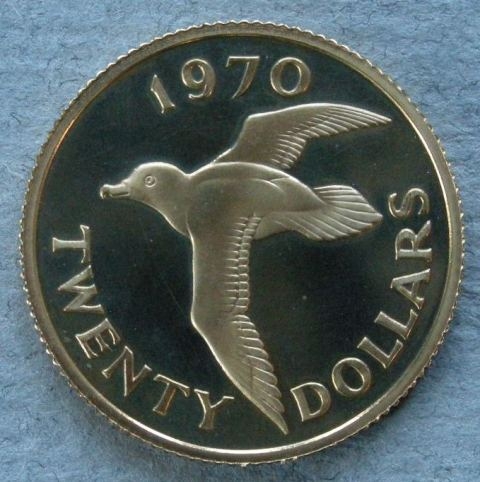 1970 Bermuda Dollar coin