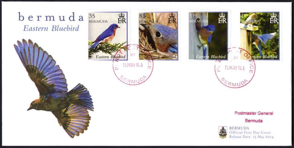 2014 May 15 Bermuda Bluebird stamps