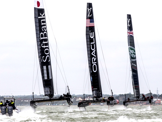 America's Cup teams in Portsmouth