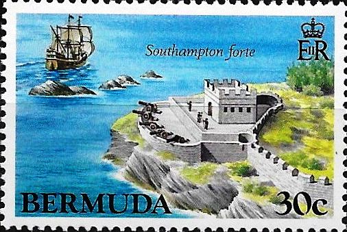 Bermuda forts stamp 3