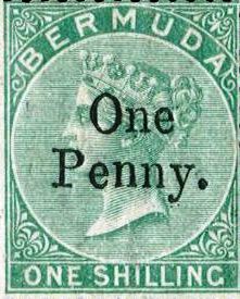 Bermuda 1875 stamp
