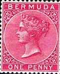 Bermuda stamp 1886