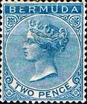 Bermuda stamp 1886 b