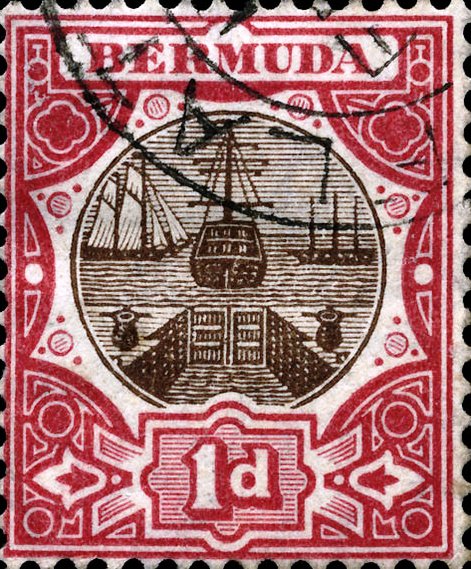 Bermuda postage stamp 1906