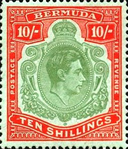 Bermuda 1938 10 shillings