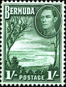 Bermuda stamp 1938 1/-