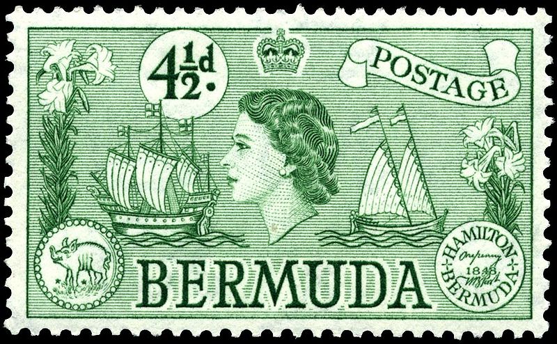 Bermuda stamp 1953.