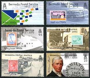 Bermuda stamps 2012