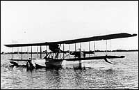 Curtiss HS-2L flying boat representation