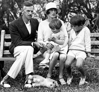 Eugene O'Neill and family at Spithead