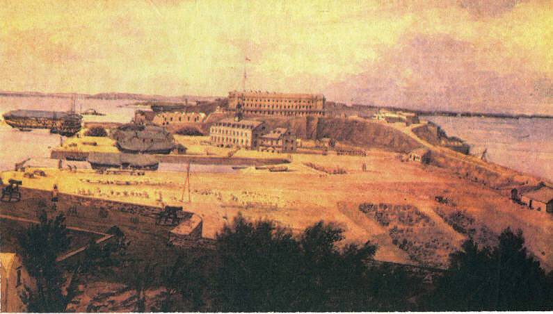 RN Dockyard May 1847 by Captain Sir Michael Seymour