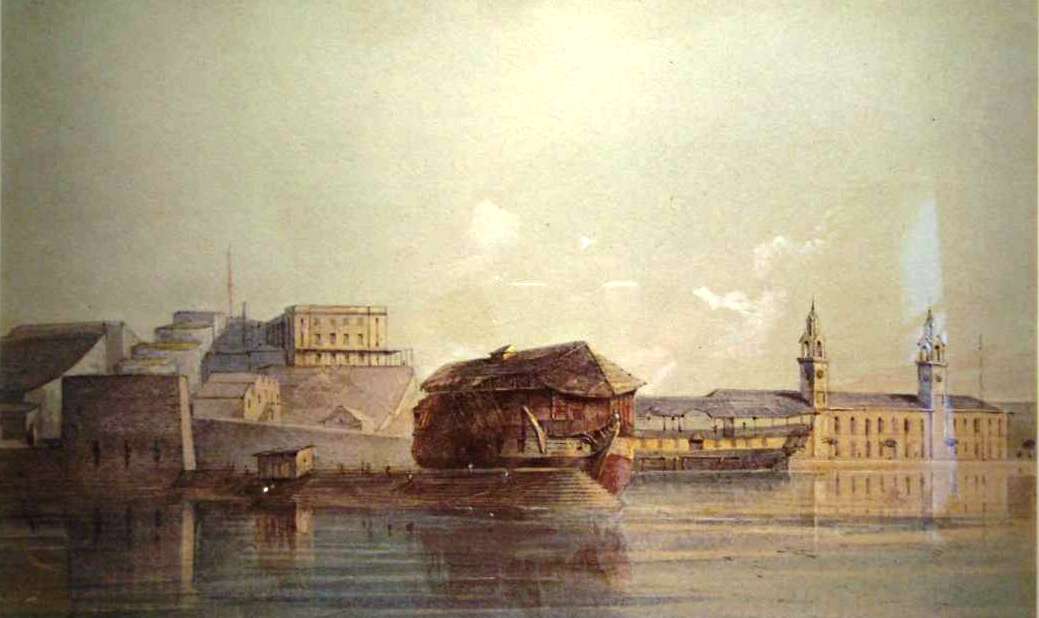 Royal Navy Dockyard by Gaspard Le Merchant Tupper