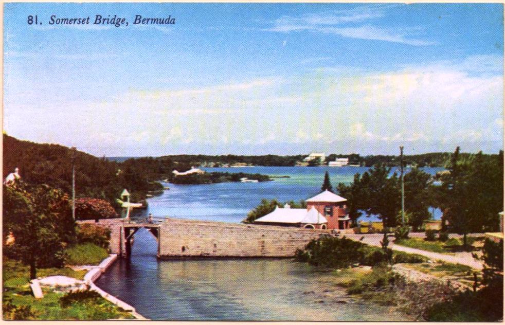 Somerset Bridge, old post card