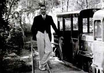 Vincent  Astor and his 1938 Bermuda train, Life photo