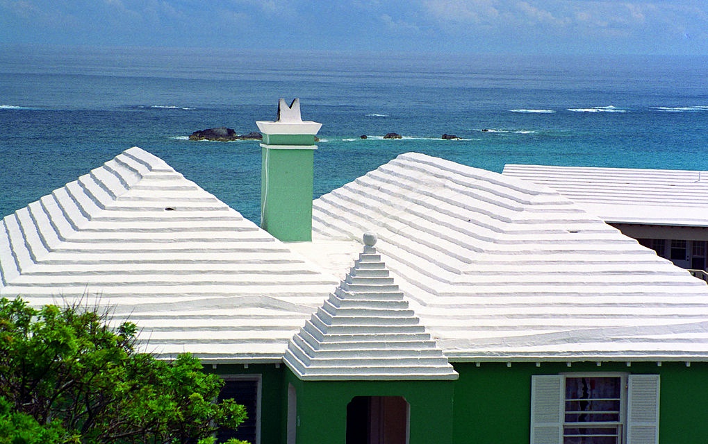 white-washed Bermuda roof