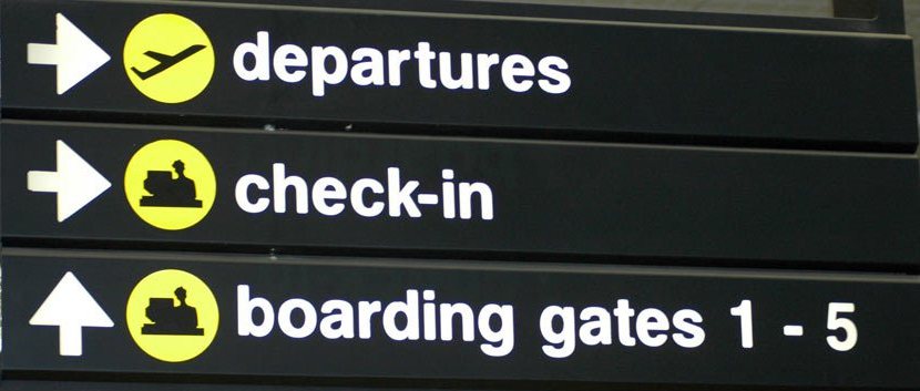 Departure signs