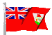 Bermuda flag flying