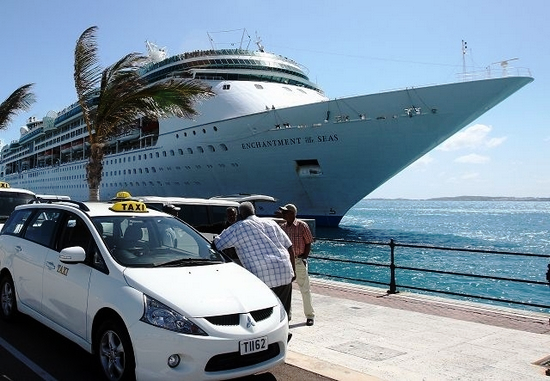 Cruise ship moored at Dockyard