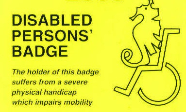 disabled person's parking badge