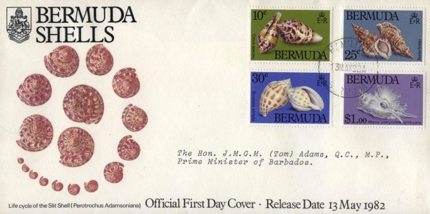1982 Bermuda Shells First Day Cover