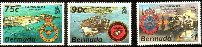 Bermuda military bases postage stamps 1