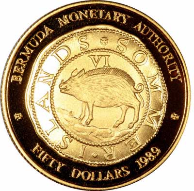 Hogge money commemorative gold coin 1989