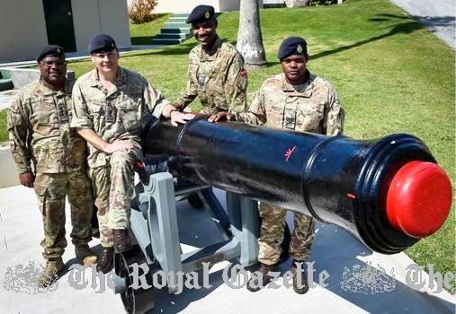 Regiment's antique cannon