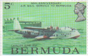 Flying boat stamp 50 years later