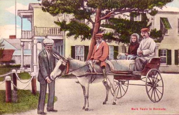 Mark Twain in Bermuda postcard