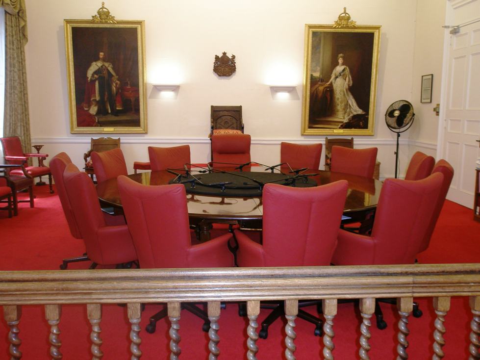 Senate Chamber and royal portraits