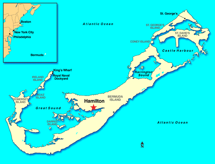 map of bermuda cruise port